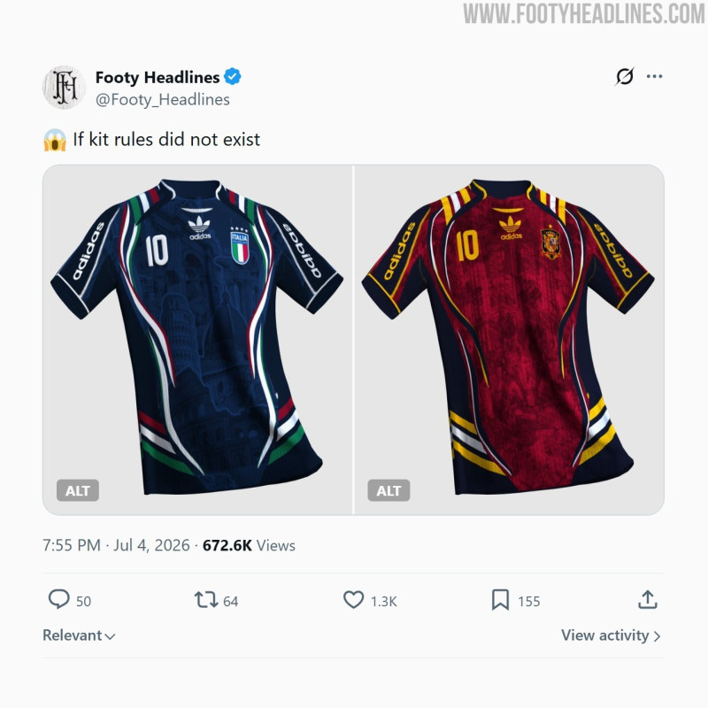 Was wäre, wenn es keine Regeln für Fußball-Trikots gäbe?