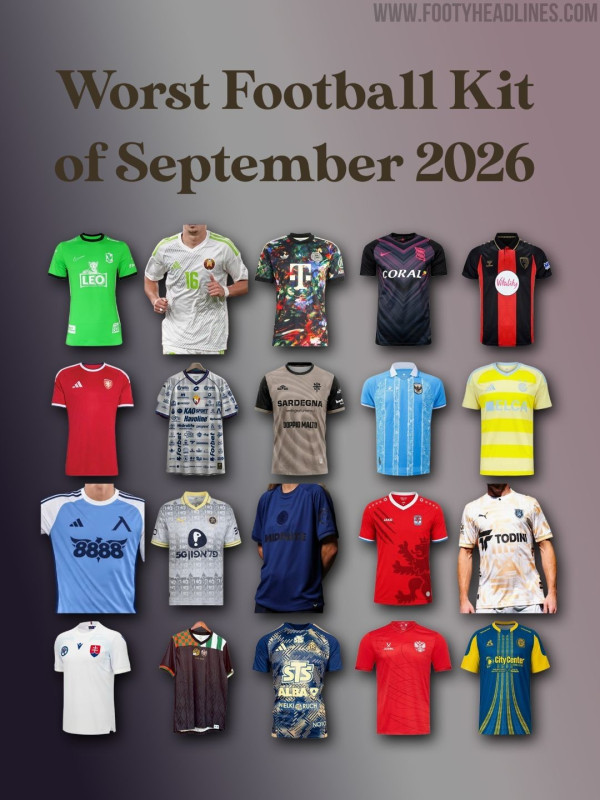 Schlechtestes Fußball-Trikot des Septembers 2026 – Endabstimmung