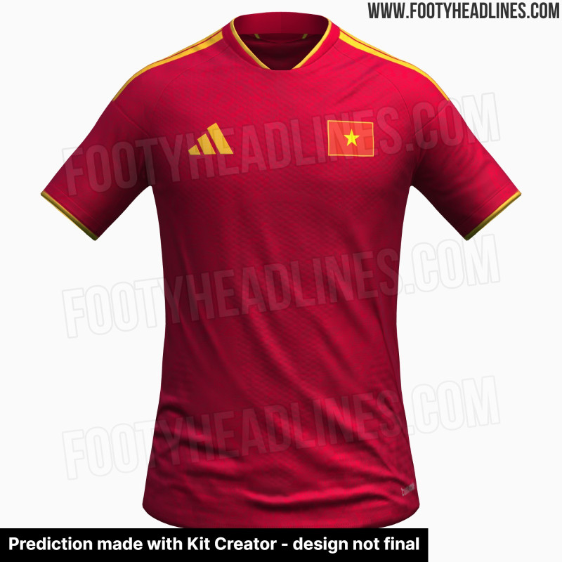 Infos zum Adidas-Trikot für Vietnam 2027 geleakt + Prognose – Schluss mit Jogarbola