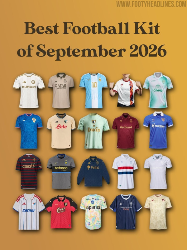 Bestes Fußball-Trikot des Monats September 2026 – Endabstimmung