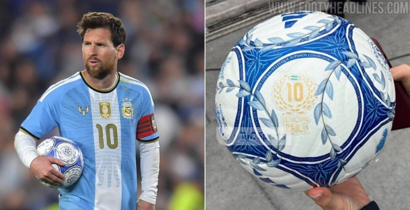 Spezieller, maßgefertigter Adidas „Argentum Gambeta“-Ball für Lionel Messis Abschied von Argentinien