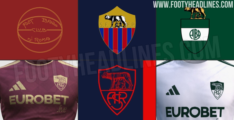 Exklusiv: Die Trikots der AS Roma für die Saison 27/28 sind eine Hommage an die drei Gründervereine