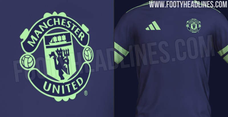 Manchester United Teamwear-Trikot 27/28 geleakt
