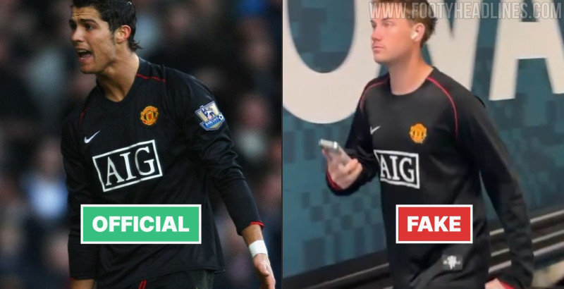NFL-Spieler wurde mit gefälschtem Manchester-United-Trikot von Cristiano Ronaldo aus der Saison 07/08 gesichtet