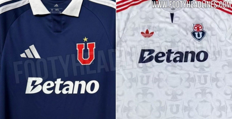 Trikot und Auswärtstrikot der Universidad de Chile zum 100-jährigen Jubiläum 2027 geleakt