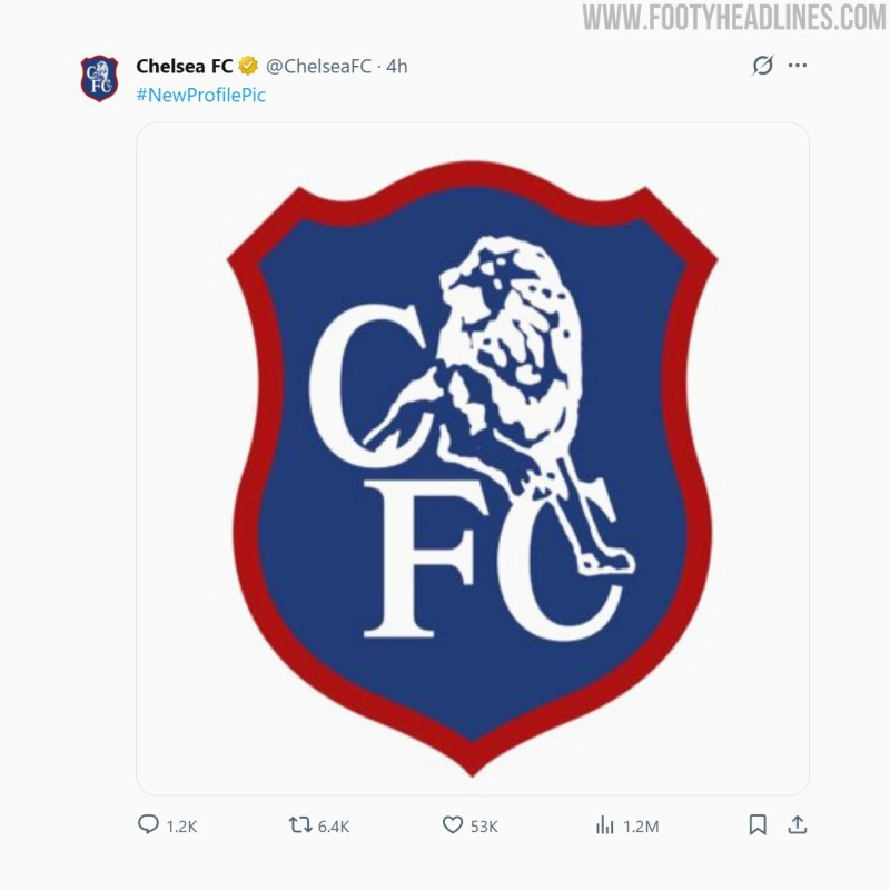 Chelsea ändert vorübergehend das Wappen in den sozialen Medien anlässlich der Premiere des Retro-Dritten Trikots für die Saison 26/27