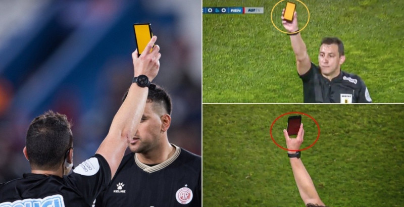 Digitale gelbe und rote Karten feiern ihr Fußball-Debüt in Uruguay