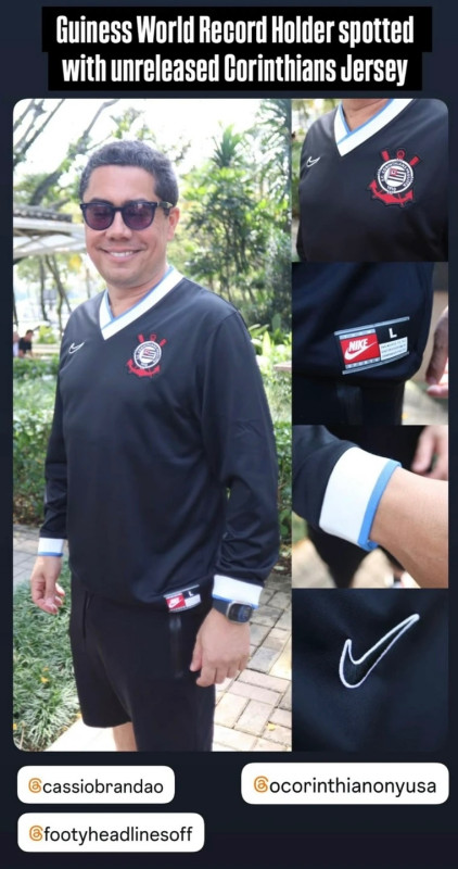 Unveröffentlichtes Corinthians-Trikot bei dem bekannten Trikot-Sammler Cássio Brandão gesichtet
