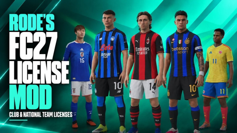 Riesiger kostenloser EA Sports FC 27-Lizenz-Mod von RODE veröffentlicht – echte Serie-A-Teams, korrigierte Trikots und Stadionnamen
