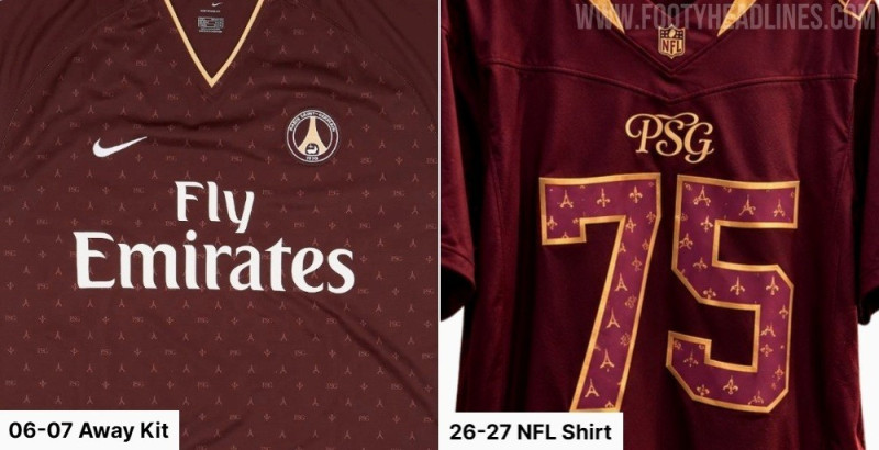 Nike PSG 26-27 NFL-Trikot geleakt – inspiriert vom legendären Trikot der Saison 2006-07