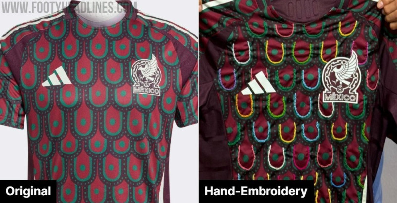 Atemberaubendes Unikat: Großvater stickt das „Mexico 2024“-Trikot von Hand