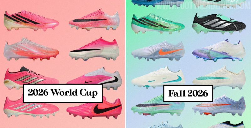 Wieder dieselben Fußballschuhe