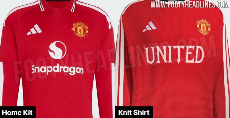 Exklusiv: Adidas Manchester United 2026 Langarm-Strick-Trikot geleakt
