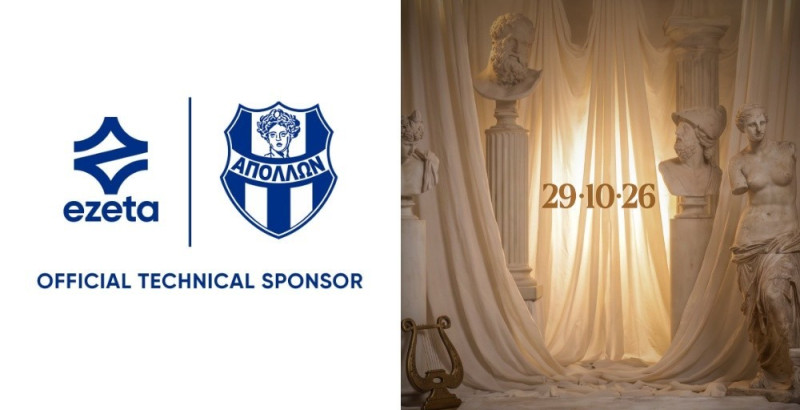 Vorschau auf das spezielle Ezeta-Trikot zum 135-jährigen Jubiläum von Apollon Smyrnis für die Saison 26-27