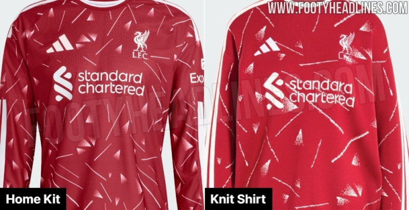 Adidas Liverpool 2026 Strick-Trikot mit langen Ärmeln geleakt