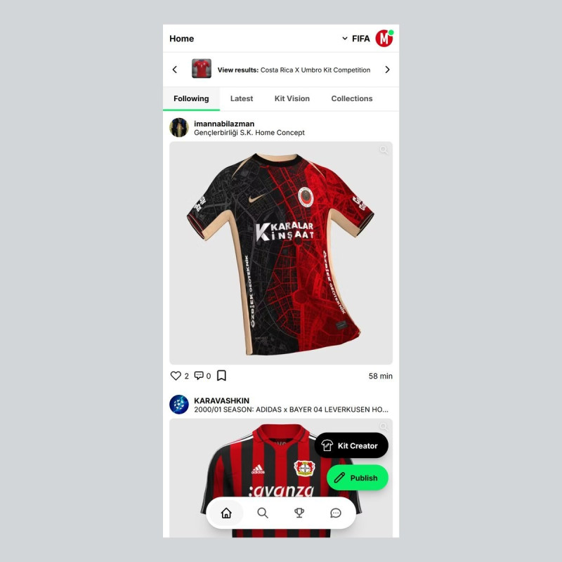 Völlig neue mobile Benutzeroberfläche: Der Trikot Creator überarbeitet den Showcase-Hub
